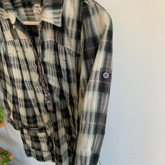 Free People Plaid Popover Tunic - Picture 3 of 8